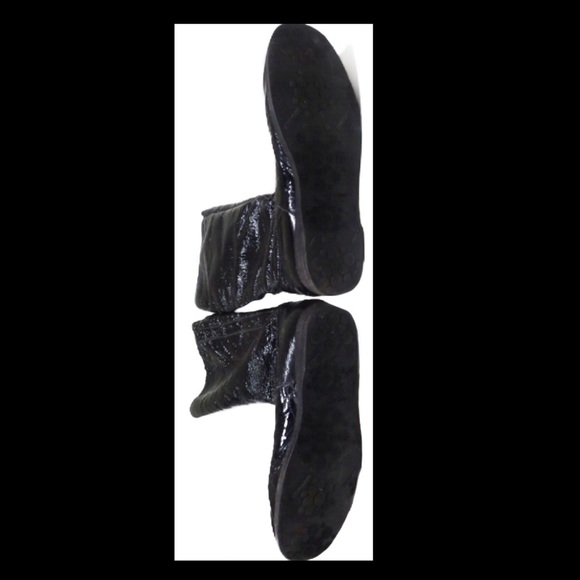 Jimmy Choo Black Crinkled Patent Leather Boots 6 - Picture 5 of 7